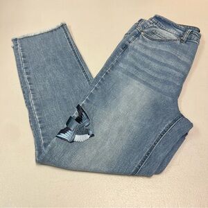 G by Giuliana Black Label Women’s Bird Embroidered Denim Jeans Size 4